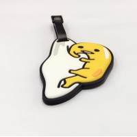 Wholesale high quality soft pvc cartoon luggage tag design own luggage tag