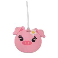 Wholesale High Quality Soft PVC Pig Cartoon Luggage Tag Travel Custom Bag luggage Tags